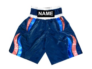 Gepersonaliseerde boksbroek : KNBSH-028-Marineblauw met Vlam